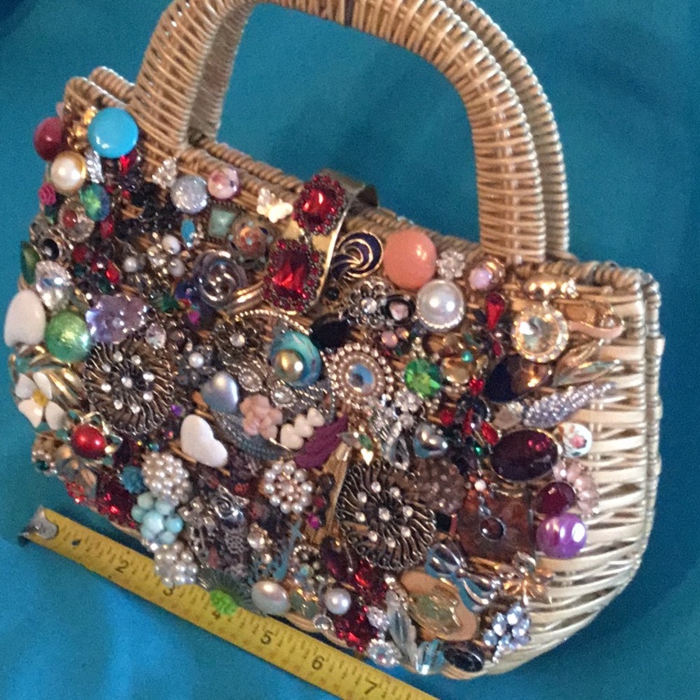 Embellished Multicolor Women's Bag - Picture 4 of 8